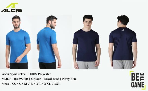 Alcis Sports Tee Navy & Royal