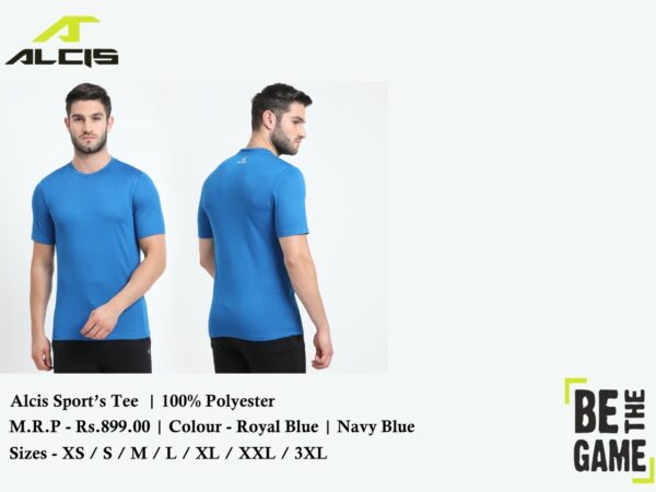 Alcis Sports Tee Royal Blue