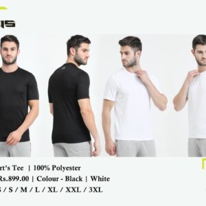 Alcis Sports Tee black & White