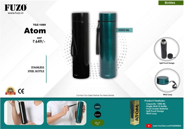 STAINLESS STEEL BOTTLE ( Atom )