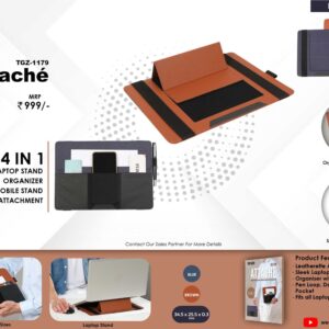 4 IN 1 LAPTOP STAND ORGANIZER MOBILE STAND ELASTIC ATTACHMENT ( Attache )