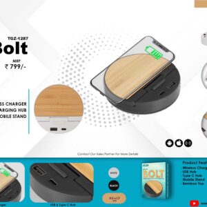 WIRELESS CHARGER CHARGING HUB MOBILE STAND ( Bolt )