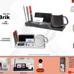 CONCRETE DESK ORGANIZER ( Brik )