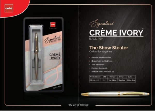CREME IVORY BALL PEN