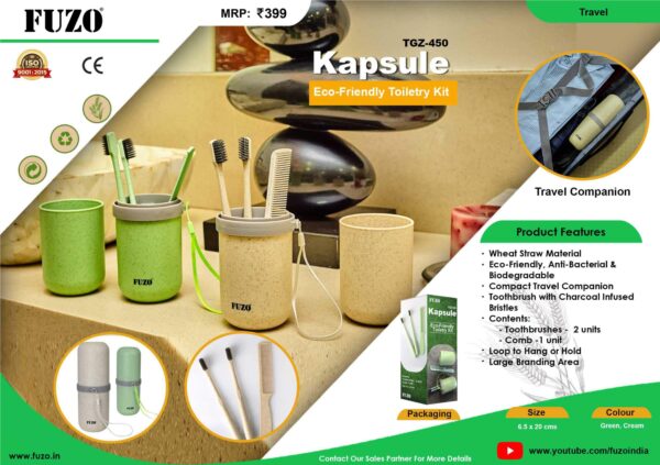 Eco-Friendly Toiletry Kit ( Kapsule )