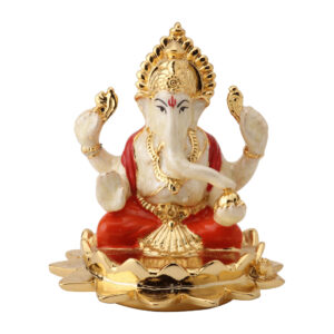 Pearl White Kamal Ganesha