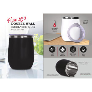 Power Plus Double Wall Insulated Mug – 450 ml