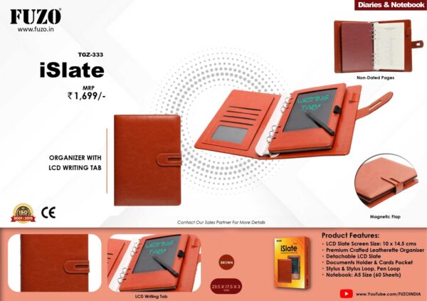 ORGANIZER WITH LCD WRITING TAB ( iSlate )